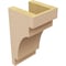 Ekena Millwork 5"W x 5"D x 10"H Wide Mediterranean Rough Cedar Woodgrain TimberThane Corbel, Primed Tan CORUR05X05X10MEDRCPR - alternate 2